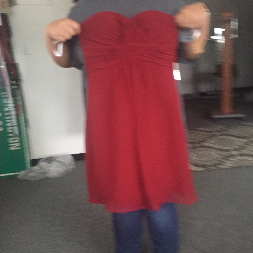 Red Pretty Maids Short Formal Dress Size 8